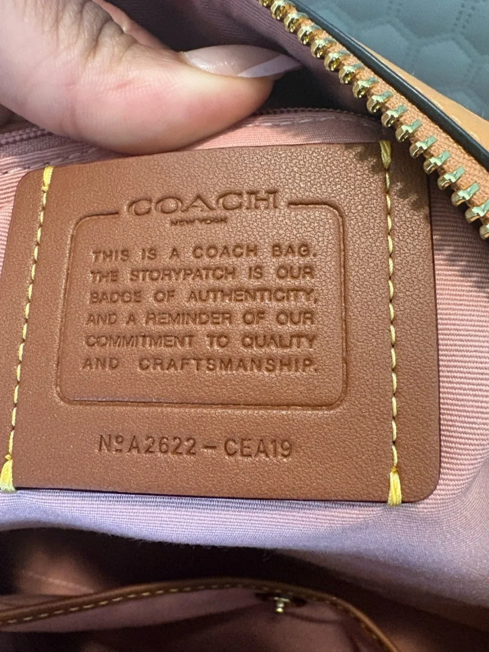 Coach signature coated